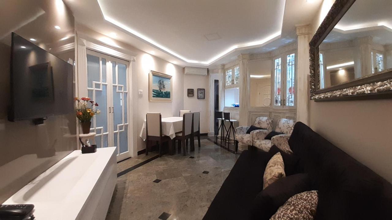 Lindo Flat No Edificio Cosmopolitan, Com Garagem E Piscina Apartment Santos  Luaran gambar