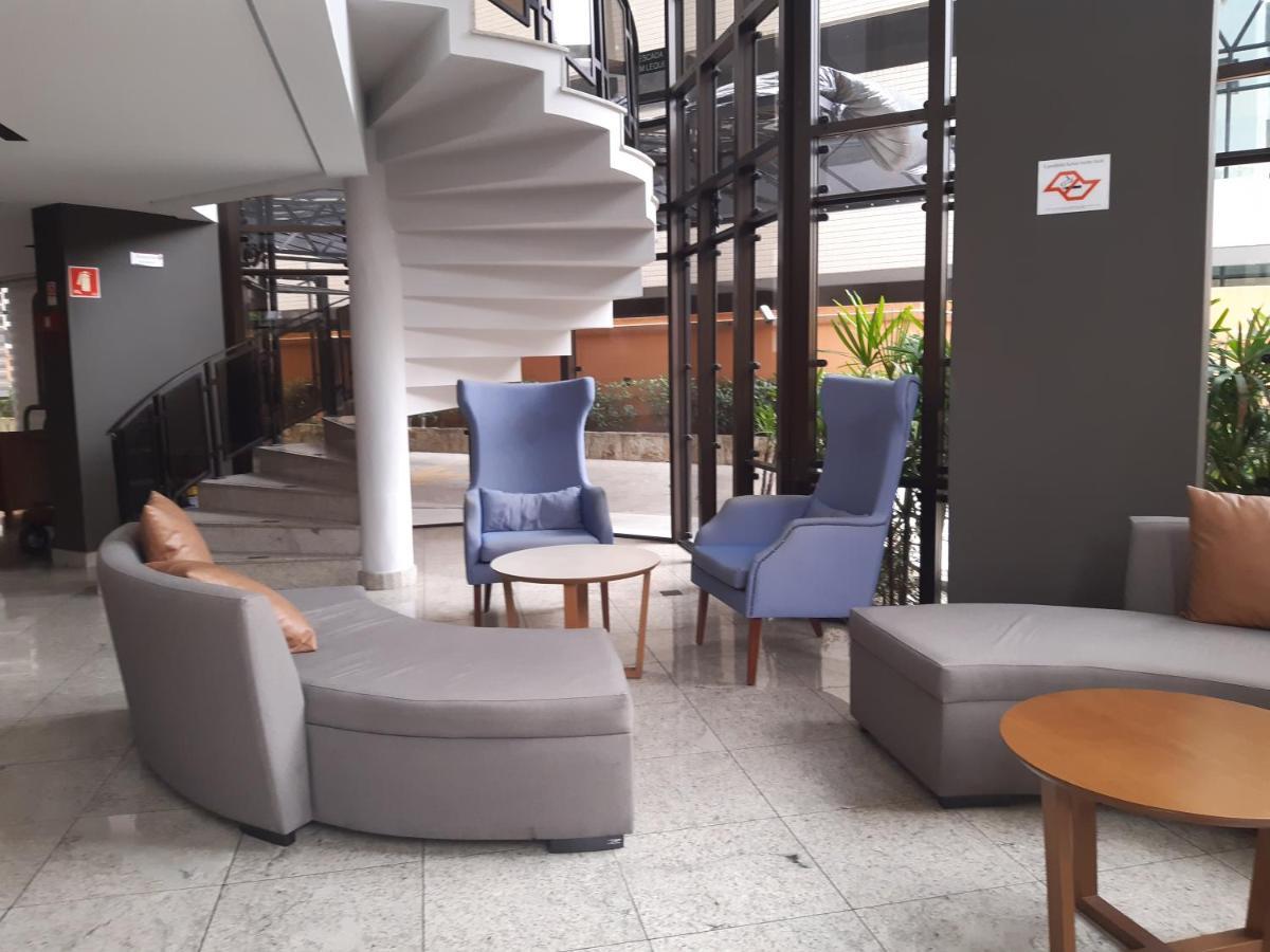 Lindo Flat No Edificio Cosmopolitan, Com Garagem E Piscina Apartment Santos  Luaran gambar